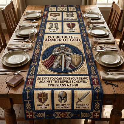 Armor Scripture Runner Quilted Table Runner GDTONTD1158