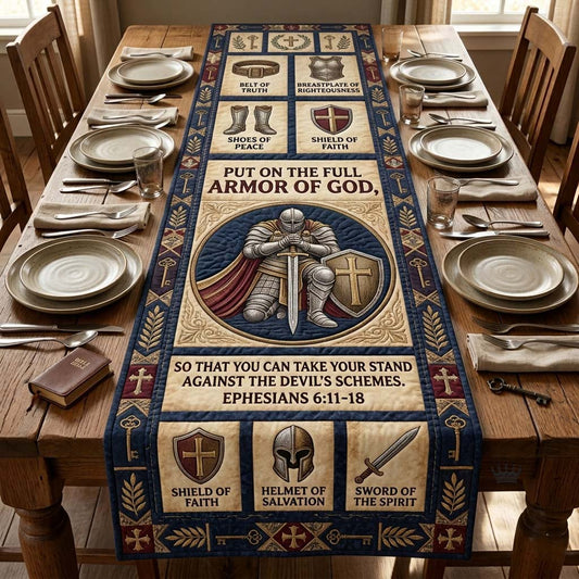 Armor Scripture Runner Quilted Table Runner GDTONTD1158