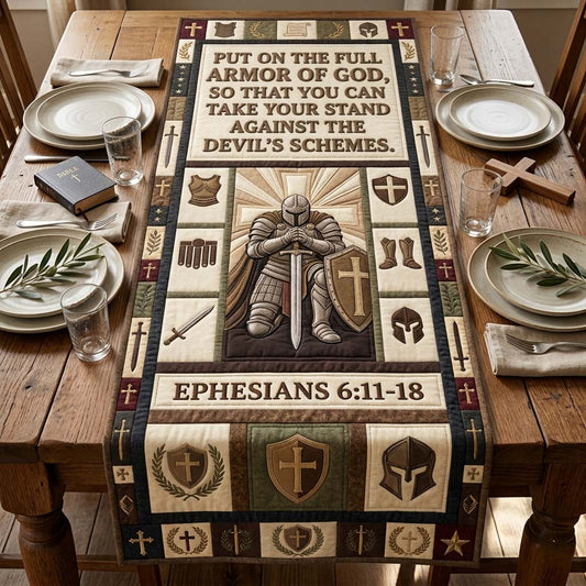 Ephesians Armor Path Quilted Table Runner GDTONTD1160