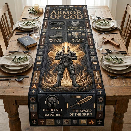 Warrior Armor Light Quilted Table Runner GDTONTD1161