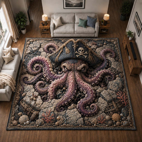 Pirate Kraken Reef Area Rug GDTONTD1179