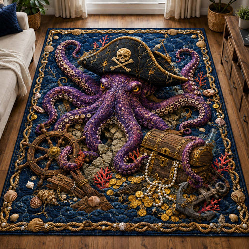Treasure Sea Kraken Area Rug GDTONTD1180