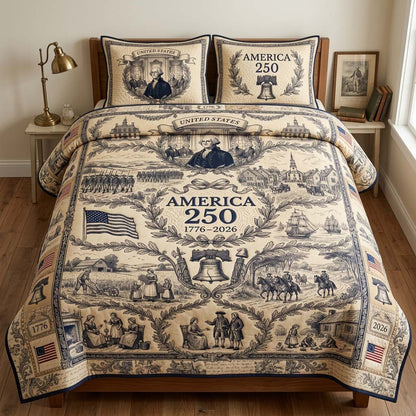Colonial Heritage 3-Piece Quilted Bedding Set GDTONTD119
