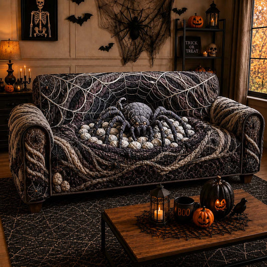 Spider Nest  Quilted Sofa Cover GDTONTD1291