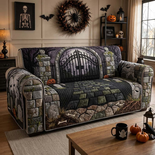 Graveyard Gate Manor Quilted Sofa Cover GDTONTD1296