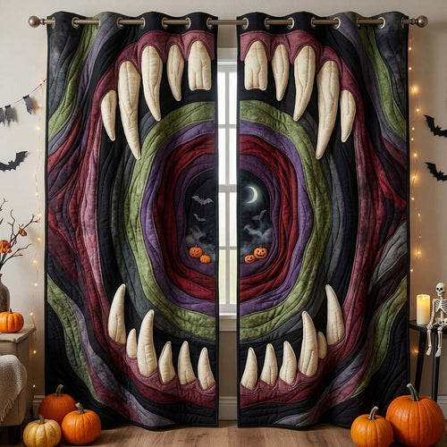 Tunnel Of Teeth Quilted Curtains GDTONTD1351