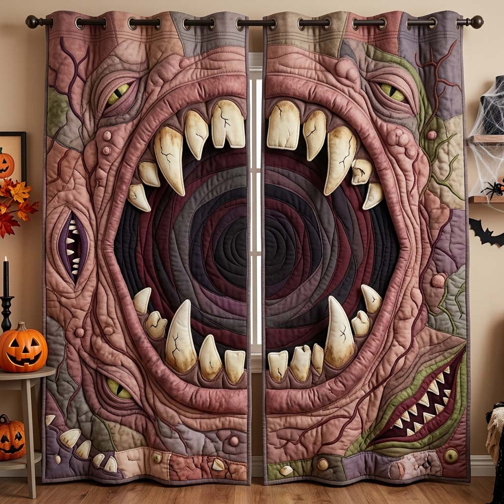 Living Wall Monster Quilted Curtains GDTONTD1354