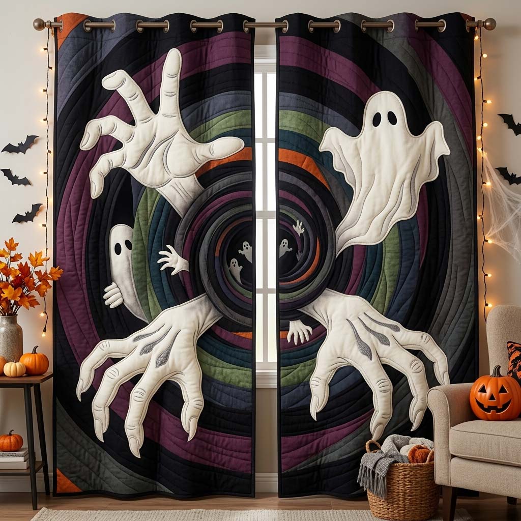 Reaching Ghost Portal Quilted Curtains GDTONTD1357