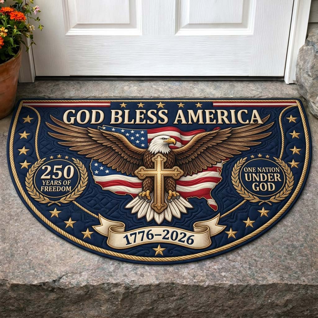 Faithful Freedom Quilted Welcome Mat GDTONTD136