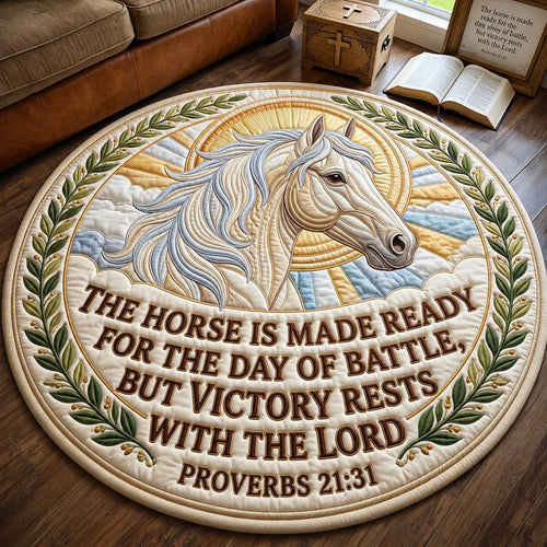 Ready For Battle Quilted Round Mat GDTONTD1393