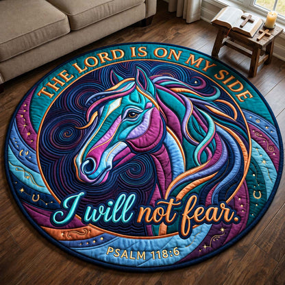 Courage Horse Quilted Round Mat GDTONTD1399