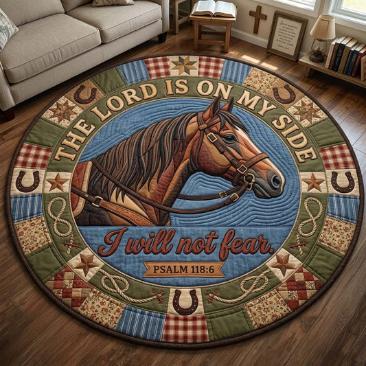 Western Faith Quilted Round Mat GDTONTD1401