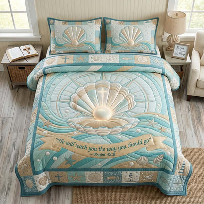 Coastal Blessing 3-Piece Quilted Bedding Set GDTONTD1427