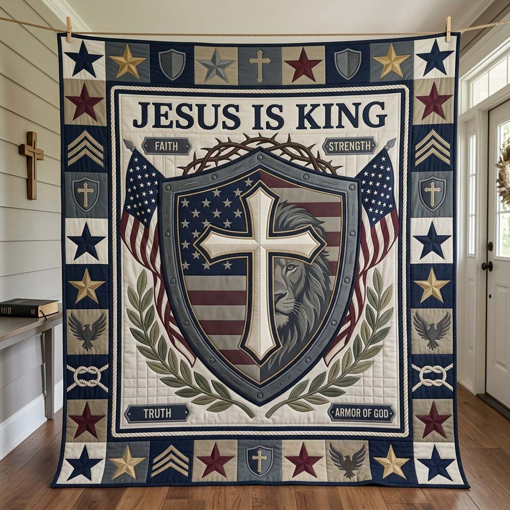 Shield Of Faith Quilted Blanket GDTONTD1458