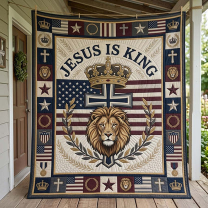 Crowned Lion King Quilted Blanket GDTONTD1460