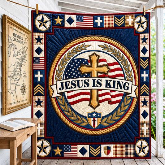 Royal Cross Banner Quilted Blanket GDTONTD1463