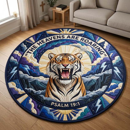 Roaring Heavens Quilted Round Mat GDTONTD1508
