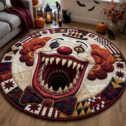 Clown Nightmare Quilted Round Mat GDTONTD1514