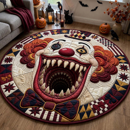 Clown Nightmare Quilted Round Mat GDTONTD1514