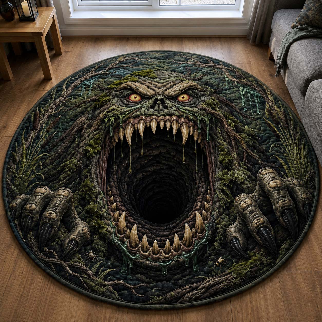 Swamp Maw Quilted Round Mat GDTONTD1516