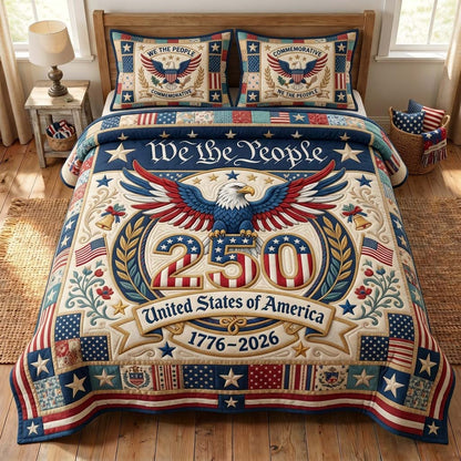 Eagle Legacy 3-Piece Quilted Bedding Set GDTONTD152