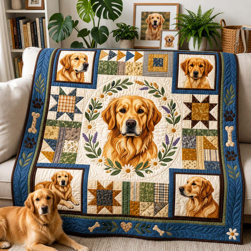 Golden Retriever Keepsake Quilted Blanket GDTONTD1545