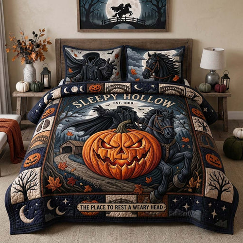 Restless Hollow 3-Piece Quilted Bedding Set GDTONTD1568