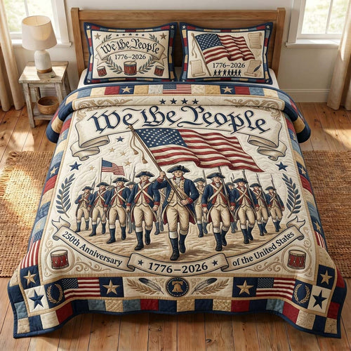 Freedom Battalion 3-Piece Quilted Bedding Set GDTONTD158