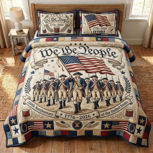 Freedom Battalion 3-Piece Quilted Bedding Set GDTONTD158