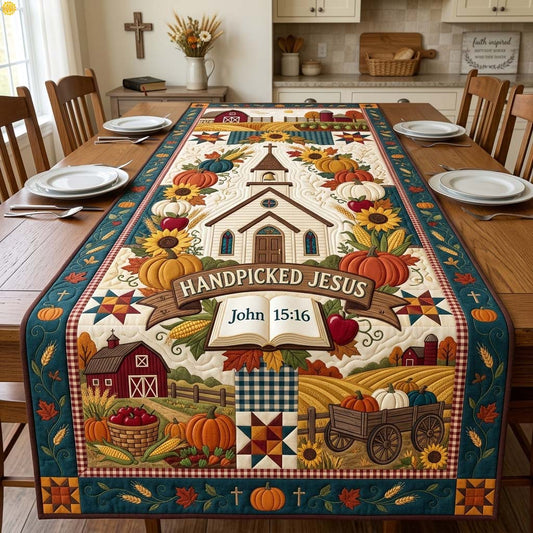 Chosen Harvest Home Quilted Table Runner GDTONTD1589