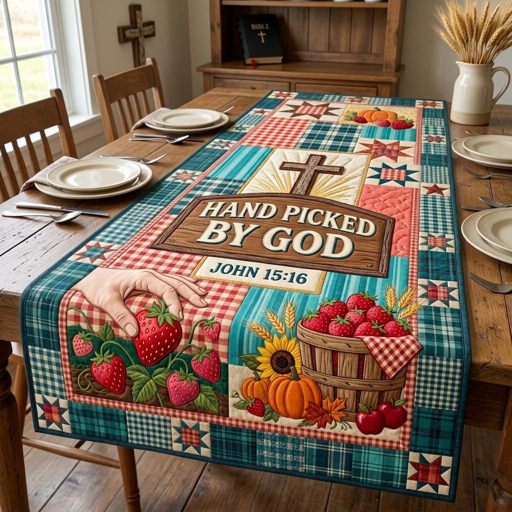 God Picked Me Quilted Table Runner GDTONTD1590