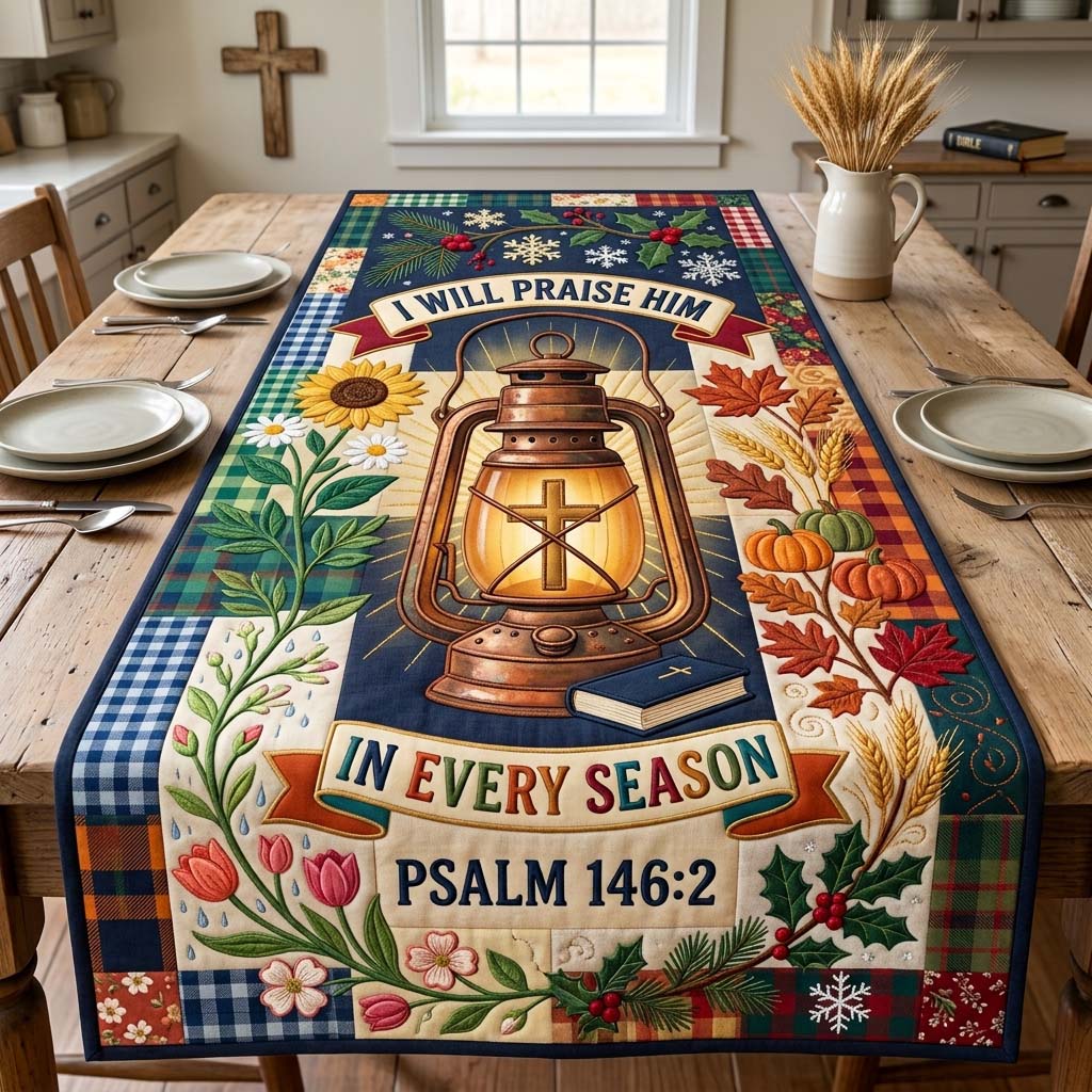 Every Season Praise Quilted Table Runner GDTONTD1594