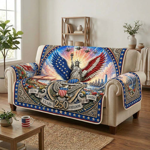 America Liberty Anniversary Quilted Sofa Cover GDTONTD16