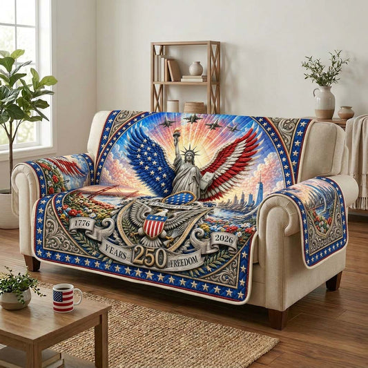 America Liberty Anniversary Quilted Sofa Cover GDTONTD16