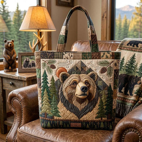 Guardian of the Pines Quilted Tote Bag GDTONTD1616