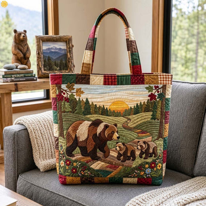 Mother Bear Homeward Quilted Tote Bag GDTONTD1617