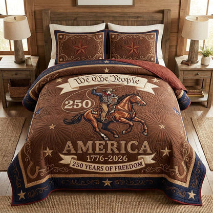 Western Freedom 3-Piece Quilted Bedding Set GDTONTD162