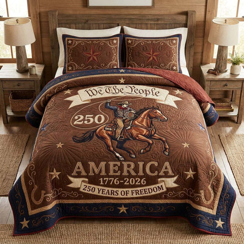 Western Freedom 3-Piece Quilted Bedding Set GDTONTD162