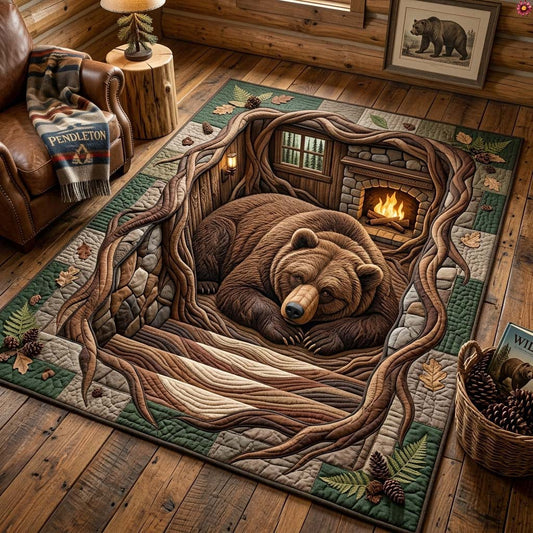 Hidden Root Bear Den Area Rug GDTONTD1623