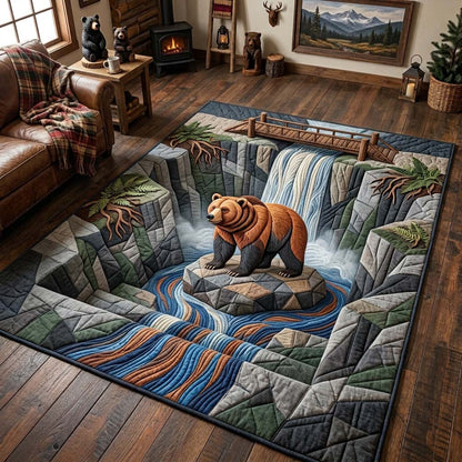 Bear Canyon Waterfall Area Rug GDTONTD1628