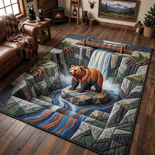 Bear Canyon Waterfall Area Rug GDTONTD1628