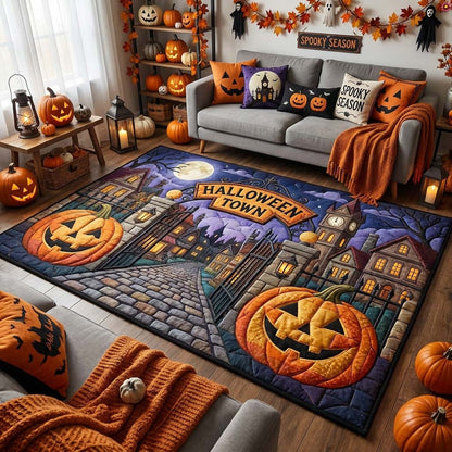 Halloweentown Rising Portal Area Rug GDTONTD1645