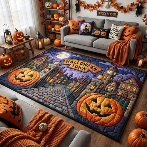 Halloweentown Rising Portal Area Rug GDTONTD1645