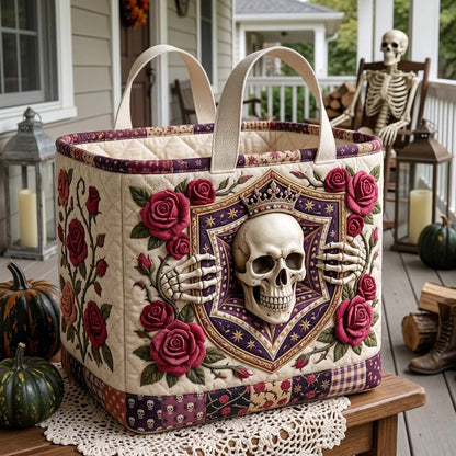 Giant Gothic Skull Quilted Storage Basket GDTONTD1706