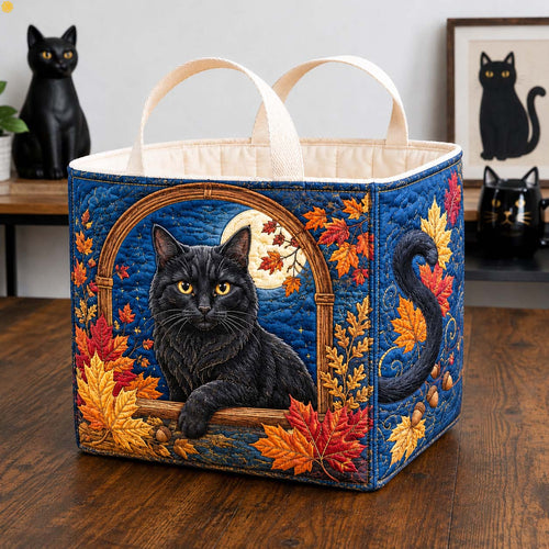 Midnight Maple Window Quilted Storage Basket GDTONTD1733