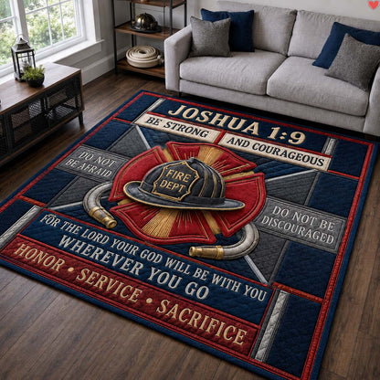 Firehouse Covenant Courage Medallion Area Rug GDTONTD1758