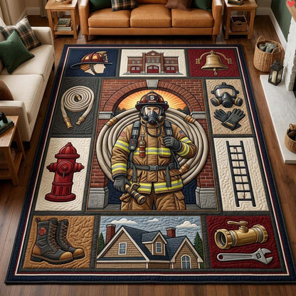 Firehouse Honor Medallion Area Rug GDTONTD1759