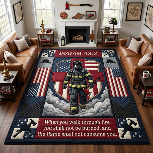 Shielded Through the Fire Area Rug GDTONTD1761