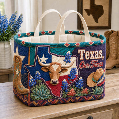 Lone Star Prairie Legacy Quilted Storage Basket GDTONTD1775