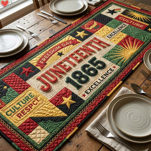 Juneteenth Legacy Quilted Table Runner GDTONTD180